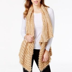 Carmel colored warm wrap vest
